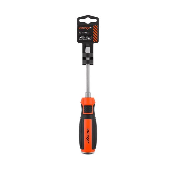 Impact screwdriver Dnipro-M flat SL 6x100, Cr-V