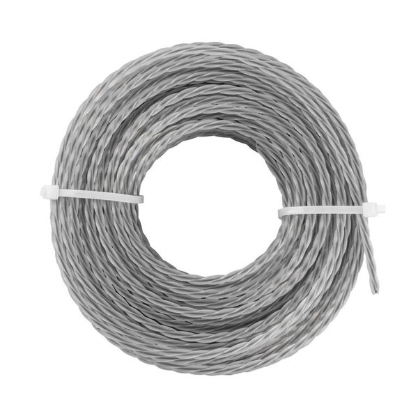 Mowing cable for brush cutter Dnipro-M twisted reinforced 15 m 2.7 mm