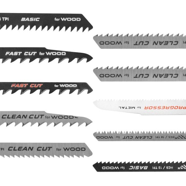 Saw blade set for Dnipro-M jigsaw 10 pcs