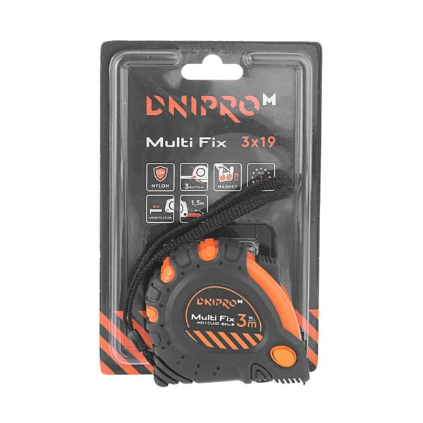 Maßband Dnipro-M Multi Fix 3 m*19 mm 81730000 фото