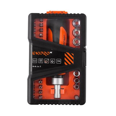 Dnipro-M screwdriver set with S2 nozzles 44 pcs.