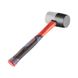 Rubber mallet Dnipro-M ULTRA TPR 450 g black-white