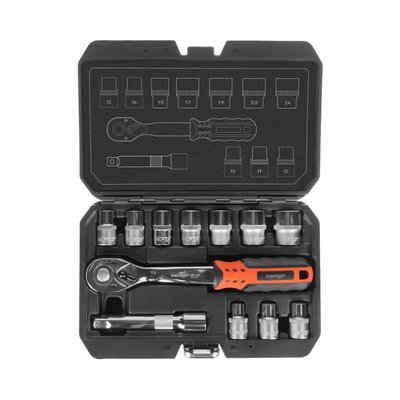 Dnipro-M ULTRA Super Lock tool set, 1/2" 12 pcs.