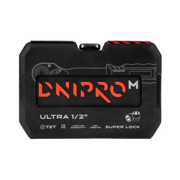 Набір інструментів Dnipro-M ULTRA Super Lock, 1/2" 12 шт. 15571000 фото