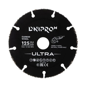 Hartmetall-Trennscheibe Dnipro-M ULTRA 125 mm 22,2 mm 49307000 фото