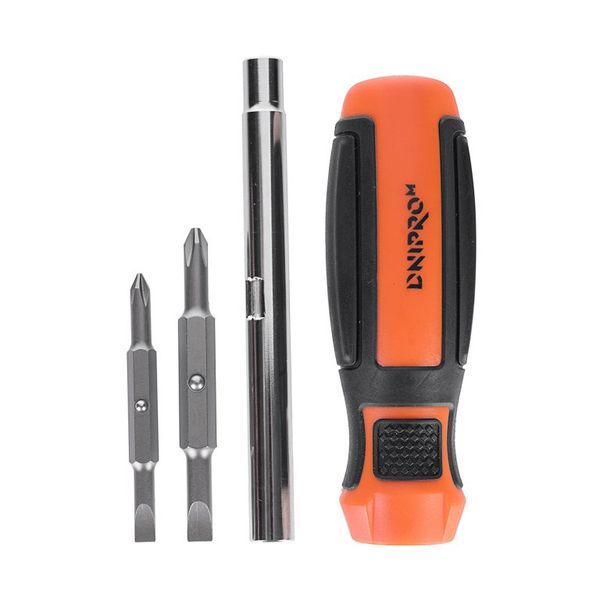 Screwdriver Dnipro-M with attachments 6 in 1, S2