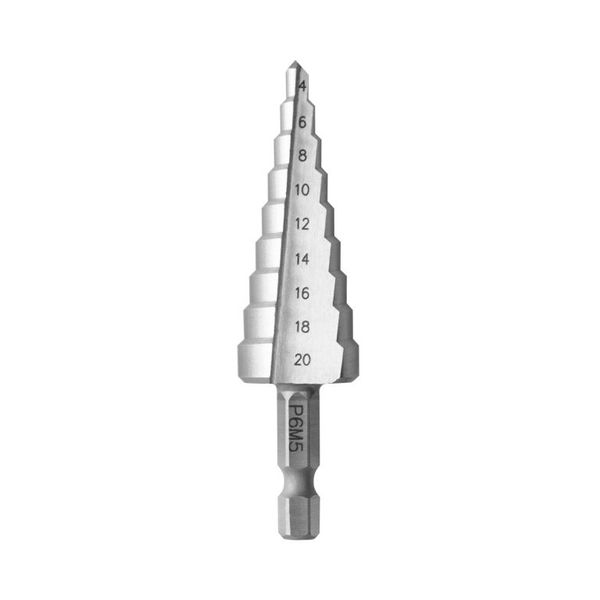 Step drill bit set Dnipro-M 3 pcs (4-12 mm; 4-20 mm; 4-30 mm)