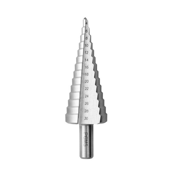 Step drill bit set Dnipro-M 3 pcs (4-12 mm; 4-20 mm; 4-30 mm)