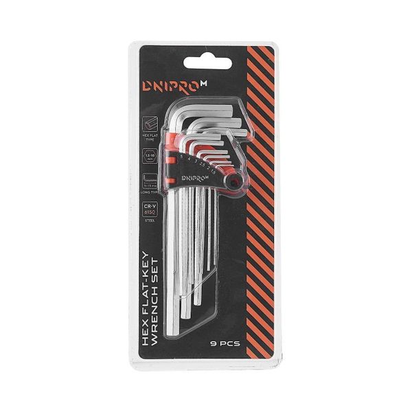 Hex key set Dnipro-M extended 9 pcs