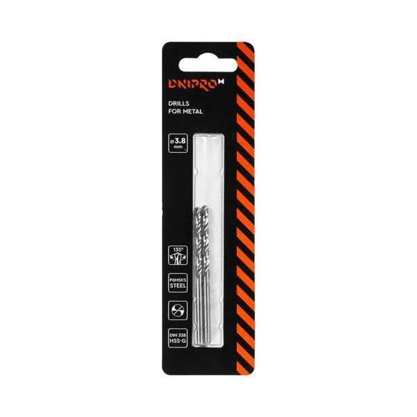 Metall-Bohrer Dnipro-M P6M5K5 3,8 mm (2 St.) 19445005 фото