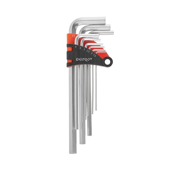 Hex key set Dnipro-M extended 9 pcs