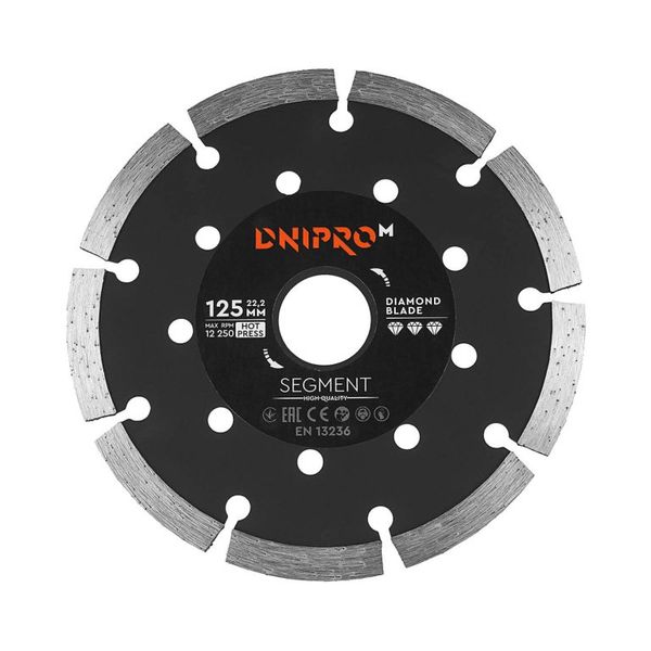 Diamond Blade Dnipro-M 125 mm 22.2 mm Segment