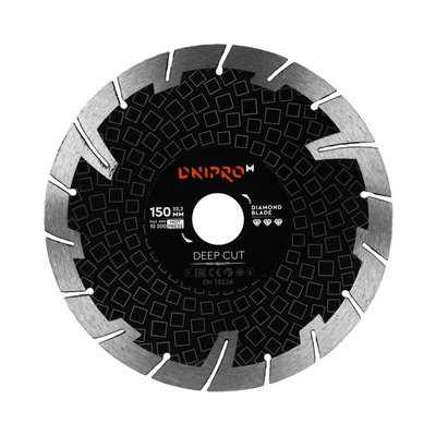 Diamond disc Dnipro-M 150 22.2 mm Deep Cut