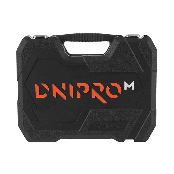 Set of tools Dnipro-M Ultra 73 pcs. 1/2", 1/4"