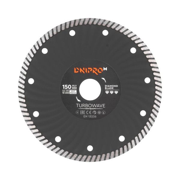 Diamond Blade Dnipro-M 150 22.2 mm Turbowave