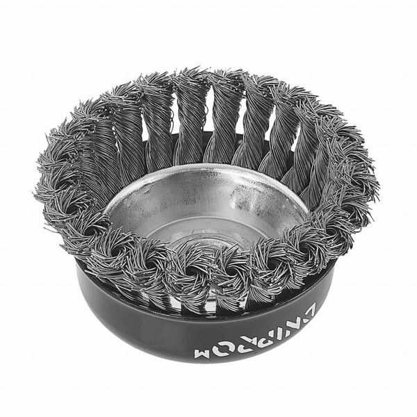 Metal Wire Brush Dnipro-M T100-V End, Twisted Wire, Reinforced 100 mm