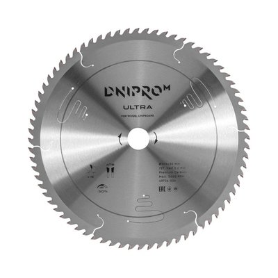 Saw blade for wood Dnipro-M ULTRA 305 mm 30 25.4 65Mn 72T