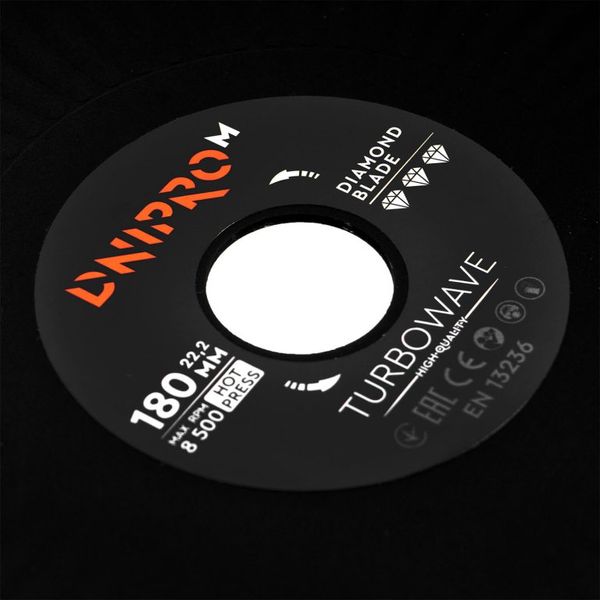 Diamond Blade Dnipro-M 180 mm 22.2 mm Turbowave