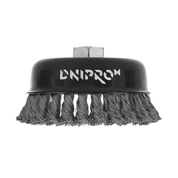 Metal Wire Brush Dnipro-M T125-V End, Twisted Wire, Reinforced 125 mm