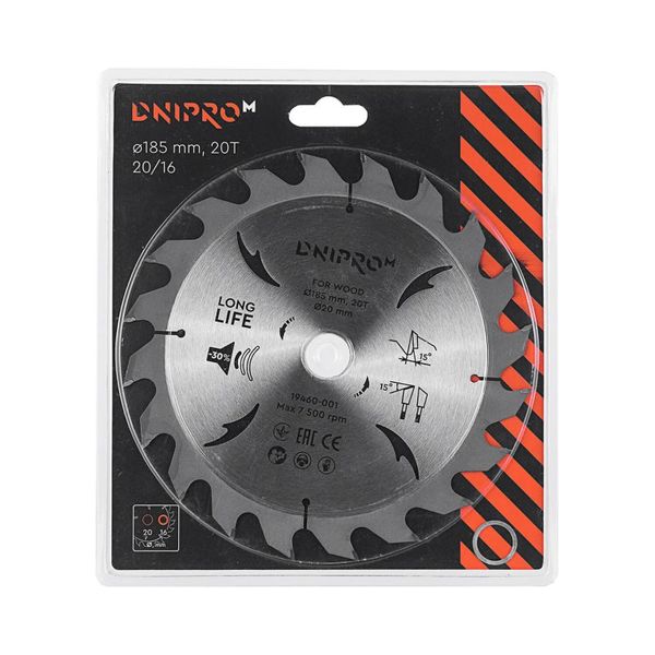 Saw Blade Dnipro-M 185 20 16 20T