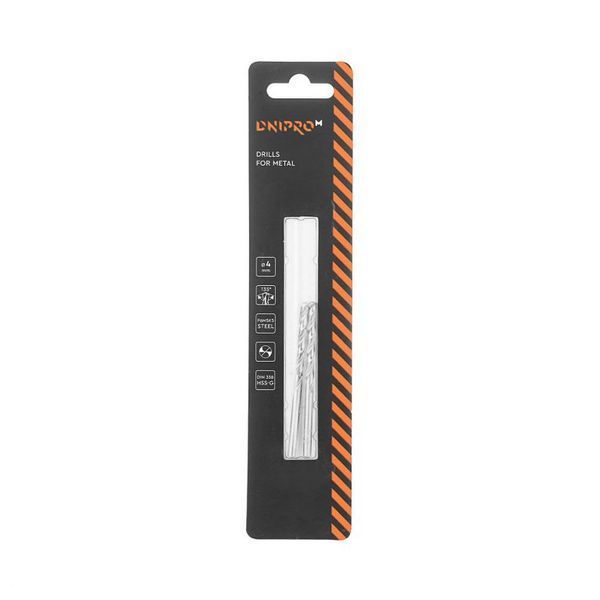 Metal Drill Bit Dnipro-M P6M5K5 4 mm (2 pcs)