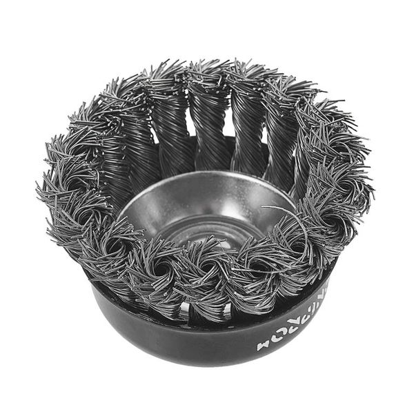 Metal Wire Brush Dnipro-M T75-V Face, Twisted Wire, Reinforced 75 mm