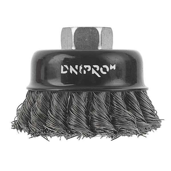 Metal Wire Brush Dnipro-M T75-V Face, Twisted Wire, Reinforced 75 mm