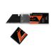 Trapezoidal blade Dnipro-M ULTRA 61x19x0.6 mm SK2 black 10 pcs