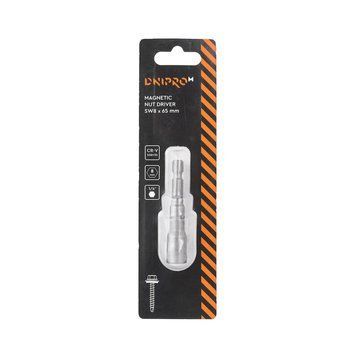 Bit for roofing self-tapping screws Dnipro-M SW 65 mm 8 mm steel 50BV30 1 pcs