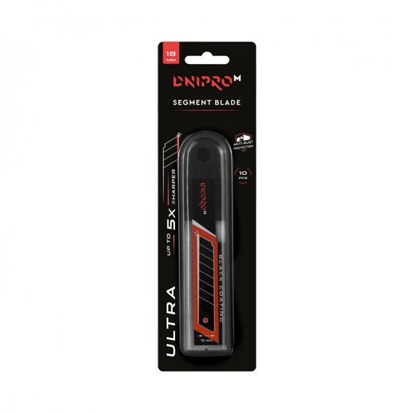 Segment blade Dnipro-M ULTRA 18 mm SK2 black 10 pcs