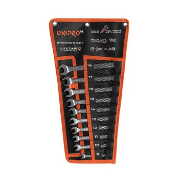 Socket wrench set Dnipro-M ULTRA in case (8-19 mm) 10 pcs